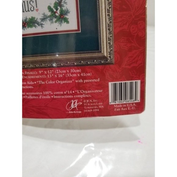 Needle Treasures Counted Cross Stitch Kit WE‎ BELIEVE IN SANTA CLAUSE New Sealed - Picture 5 of 6